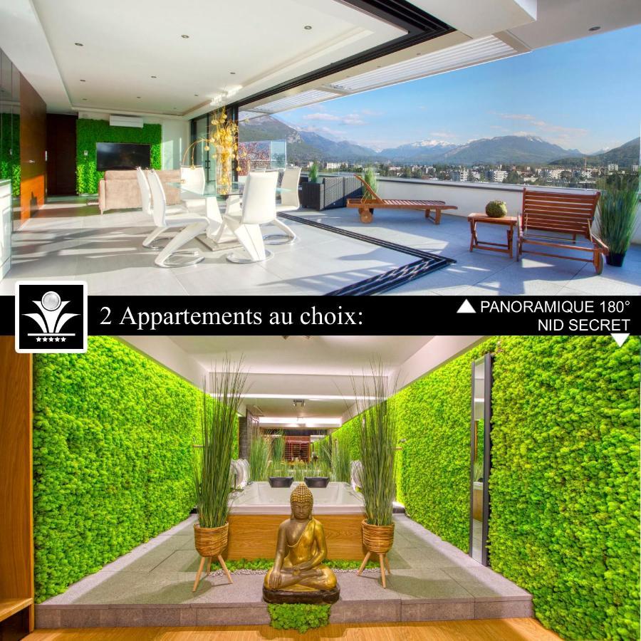 Panoramique 180 Lac Et Montagne Et Nid Secret Spa Romantique Annecy Eksteriør bilde